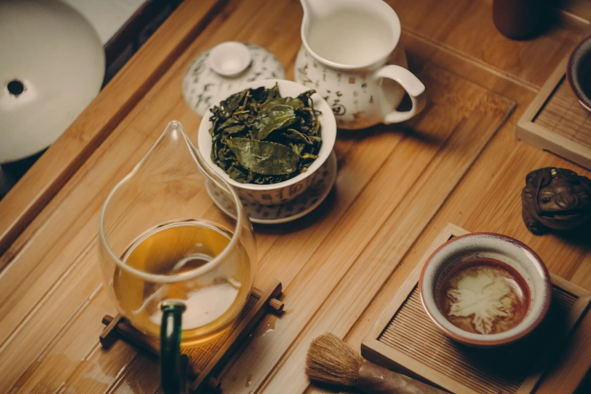 A photo of tea on a table